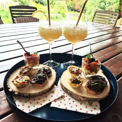 Petit aperitif Pieds en eventail