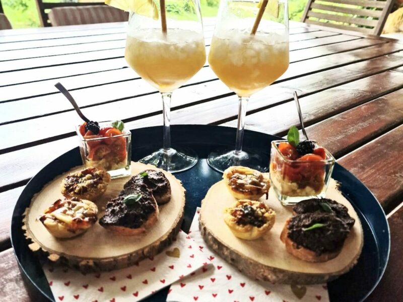 Petit aperitif Pieds en eventail